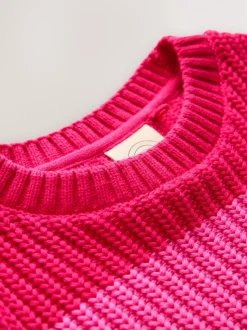 Pastelgetinte regenboogstrepen - Little Bird by Jools Oliver Knitted Colourblock Jumper