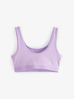 Pastelkleurig - Crop top met ronde hals (5-16jr)