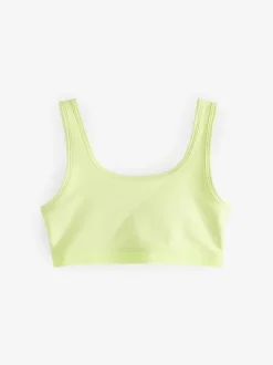Pastelkleurig - Crop top met ronde hals (5-16jr)