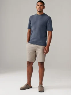 Pastelkleurig - Slim Fit - Set van 4 chinoshorts met stretch