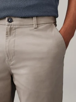 Pastelkleurig - Slim Fit - Set van 4 chinoshorts met stretch