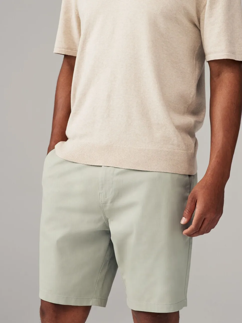 Pastelkleurig - Straight fit - Set van 4 chinoshorts met stretch