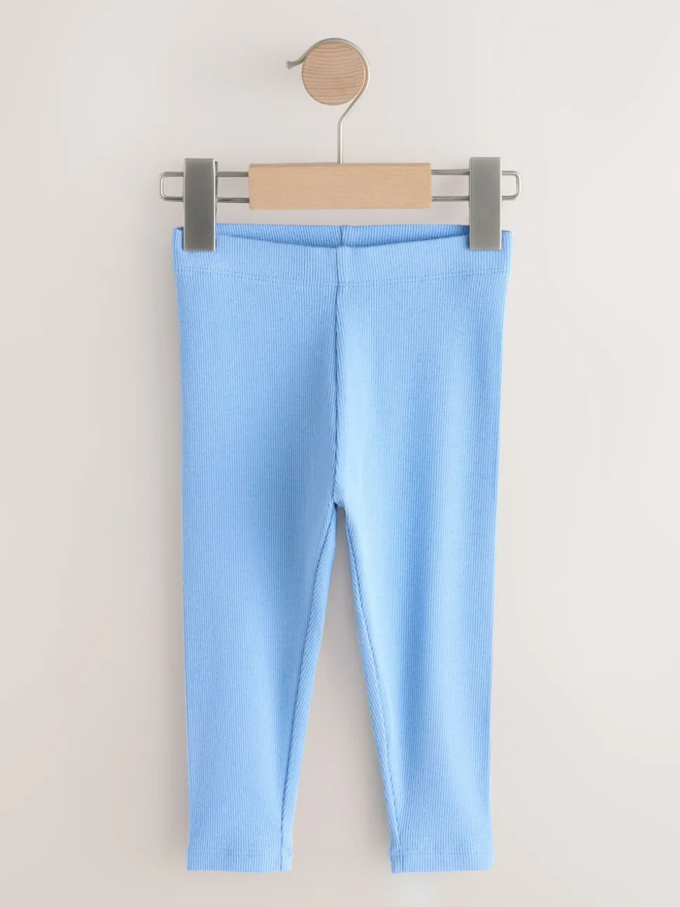 Pastelkleurige regenboogprint - Verpakking van 5 geribbelde Leggings (3mnd -7jr)