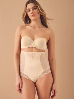 Pastelroze nude - Vormende slip met stevige buikcorrectie