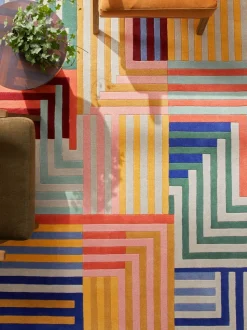 Paulo Geometric Stripe Rug