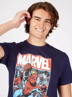 Personage Marvel Spiderman Disney herenpyjama van 100% katoen