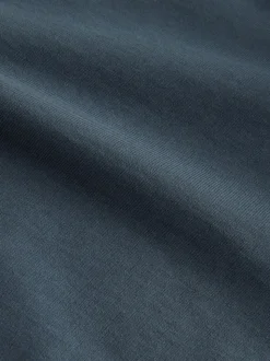 Petroliumblauw - Lichte hoodie met rits