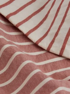 Piglet in Bed Textured Stripe Cotton Duvet Cover