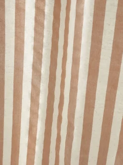 Pineapple Elephant Zanzibar Yarn Dyed Stripe Voile Curtains Panel