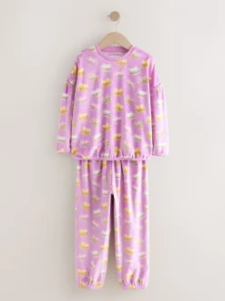 Pink Cataroon - Behaaglijke fleece pyjama (3-16 jr)