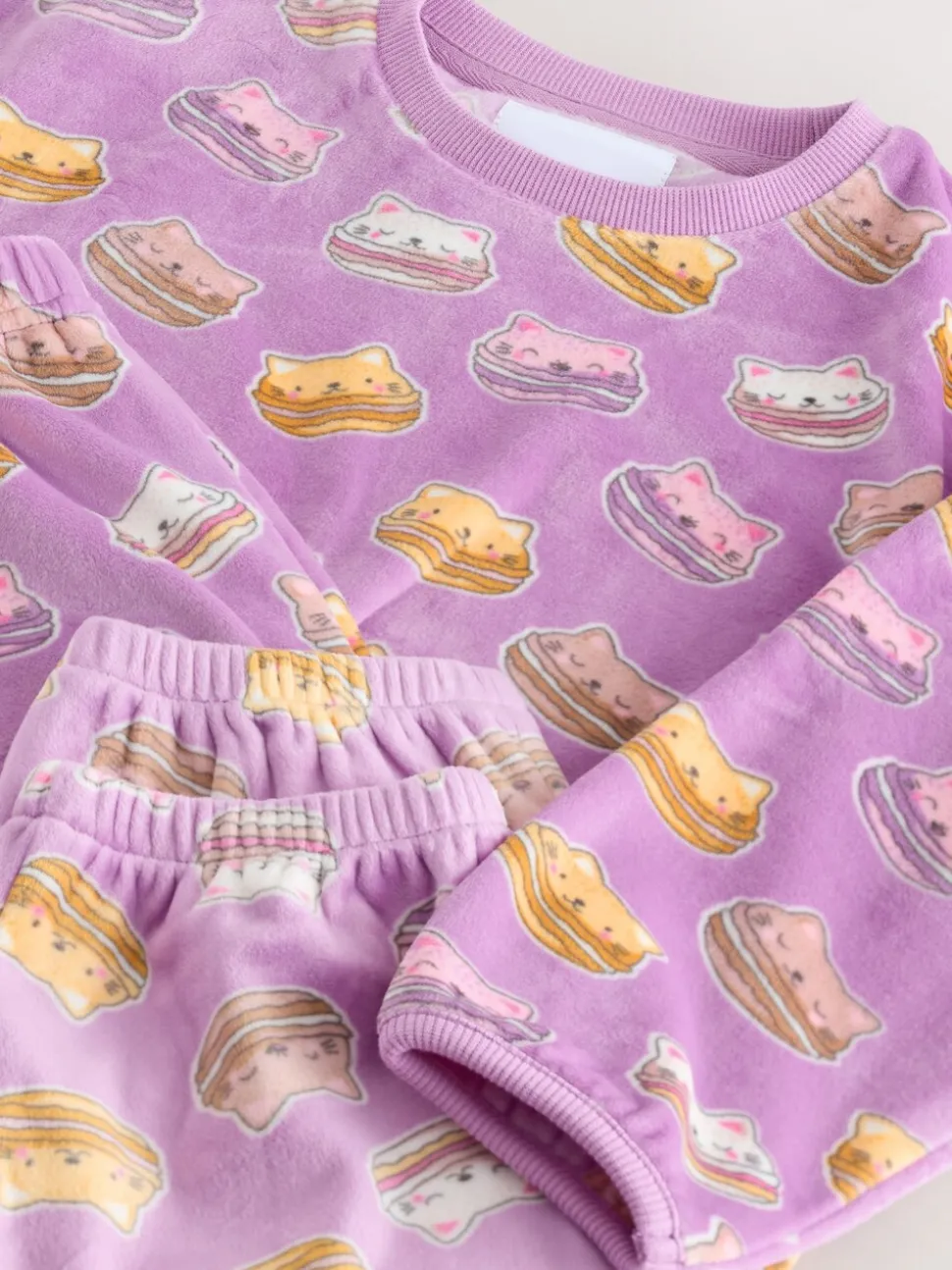Pink Cataroon - Behaaglijke fleece pyjama (3-16 jr)