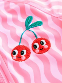 Pink Cherry Wave - Zonbeschermend badpak (3 mnd-10 jr)