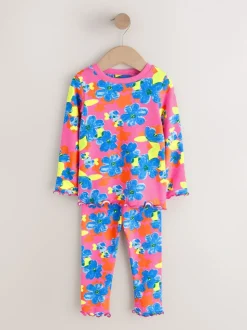 Pink/Blue Bright Floral - Verpakking van 3 knusse pyjama's (9 mnd-16 jr)