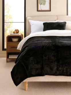 Pluche fleece sprei