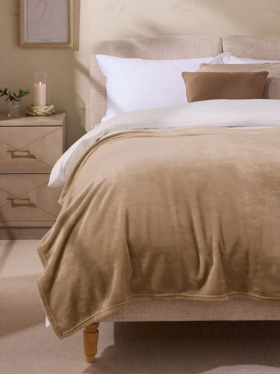 Pluche fleece sprei