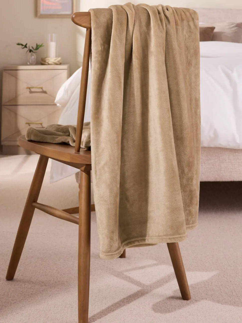 Pluche fleece sprei