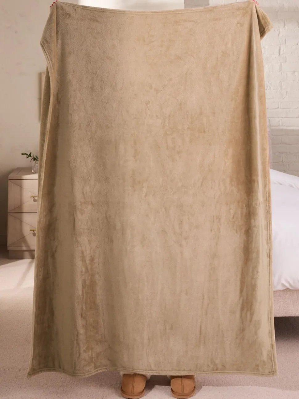 Pluche fleece sprei