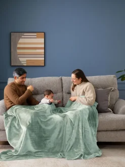 Pluche fleece sprei