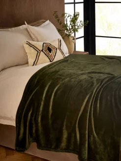 Pluche fleece sprei