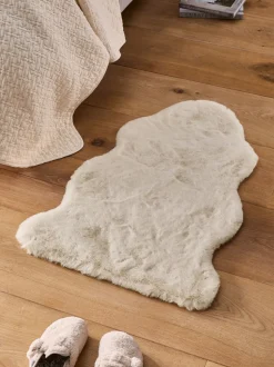 Pluche vloerkleed van imitatiebont