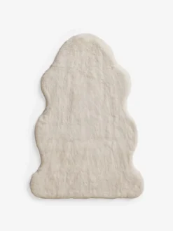 Pluche vloerkleed van imitatiebont