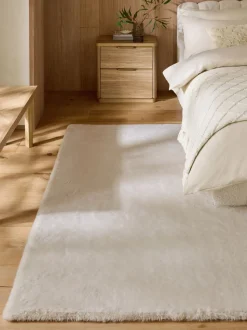 Pluche vloerkleed van imitatiebont