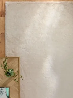 Pluche vloerkleed van imitatiebont