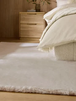 Pluche vloerkleed van imitatiebont