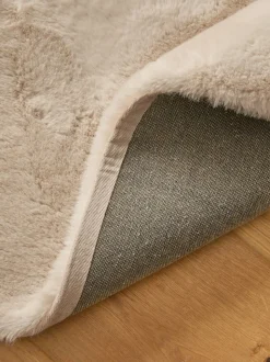 Pluche vloerkleed van imitatiebont
