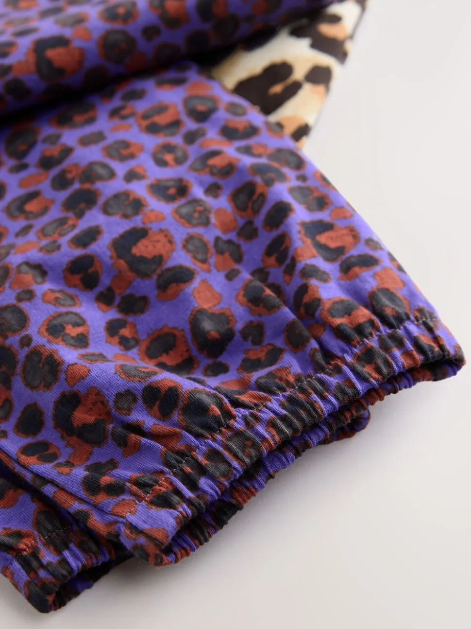Plum/Bruin - Verpakking van 3 pyjama's met joggingbroek met dierenprint (3-16jr)