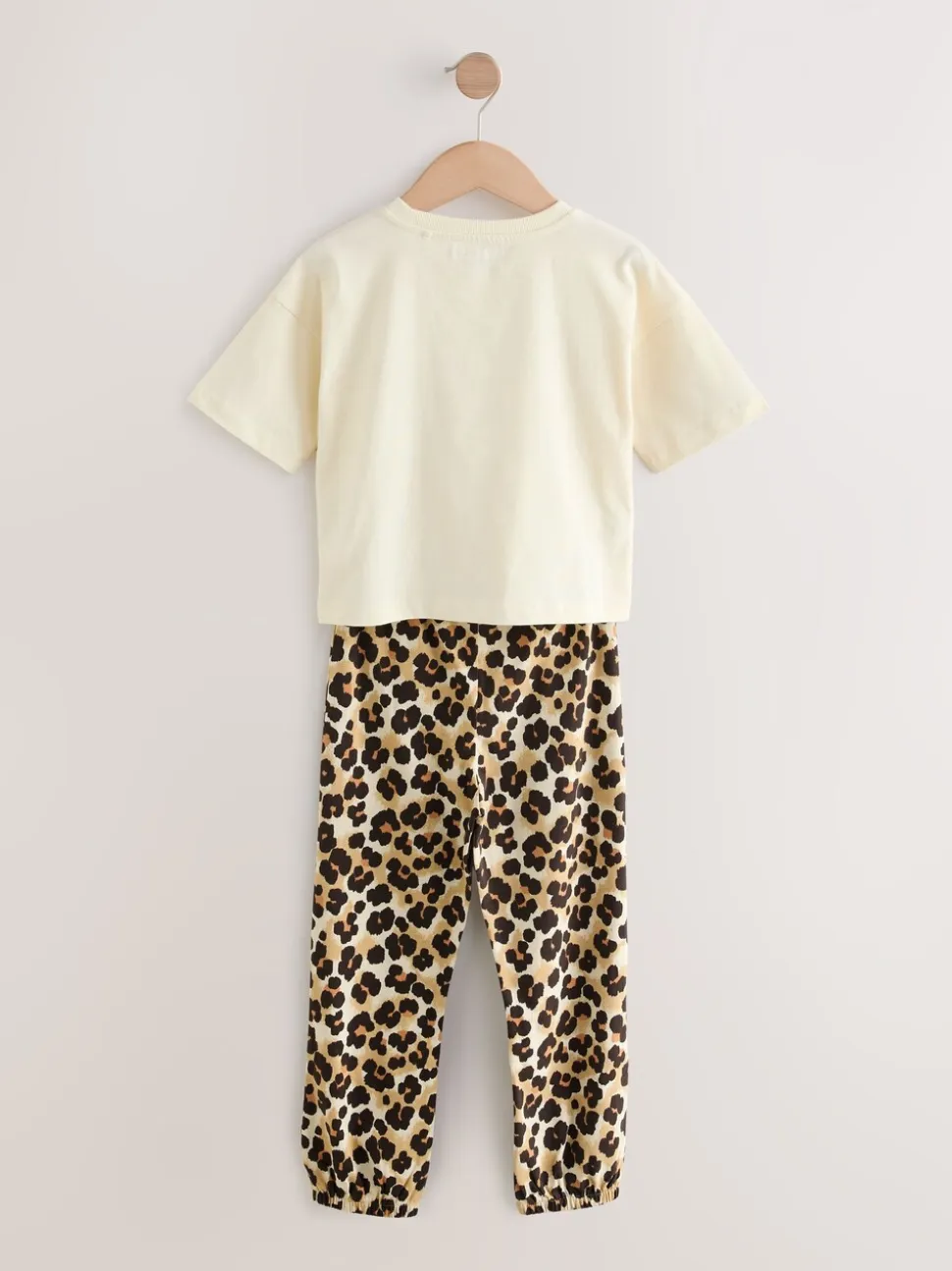 Plum/Bruin - Verpakking van 3 pyjama's met joggingbroek met dierenprint (3-16jr)
