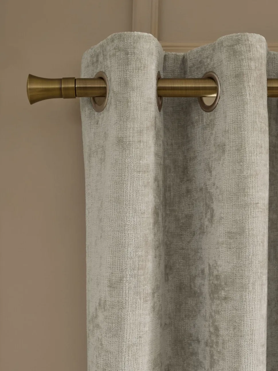 Plush Chenille Eyelet Curtains