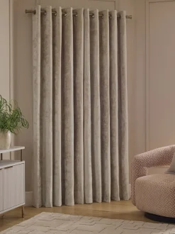 Plush Chenille Eyelet Curtains