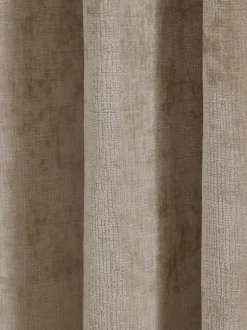 Plush Chenille Eyelet Curtains