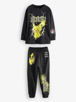 Pokémon geel/zwart - Verpakking van 2 pyjama's met lange mouwen (4-16 jr)