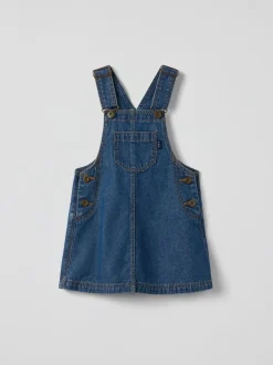 Polarn O. Pyret Cotton Denim Pinafore