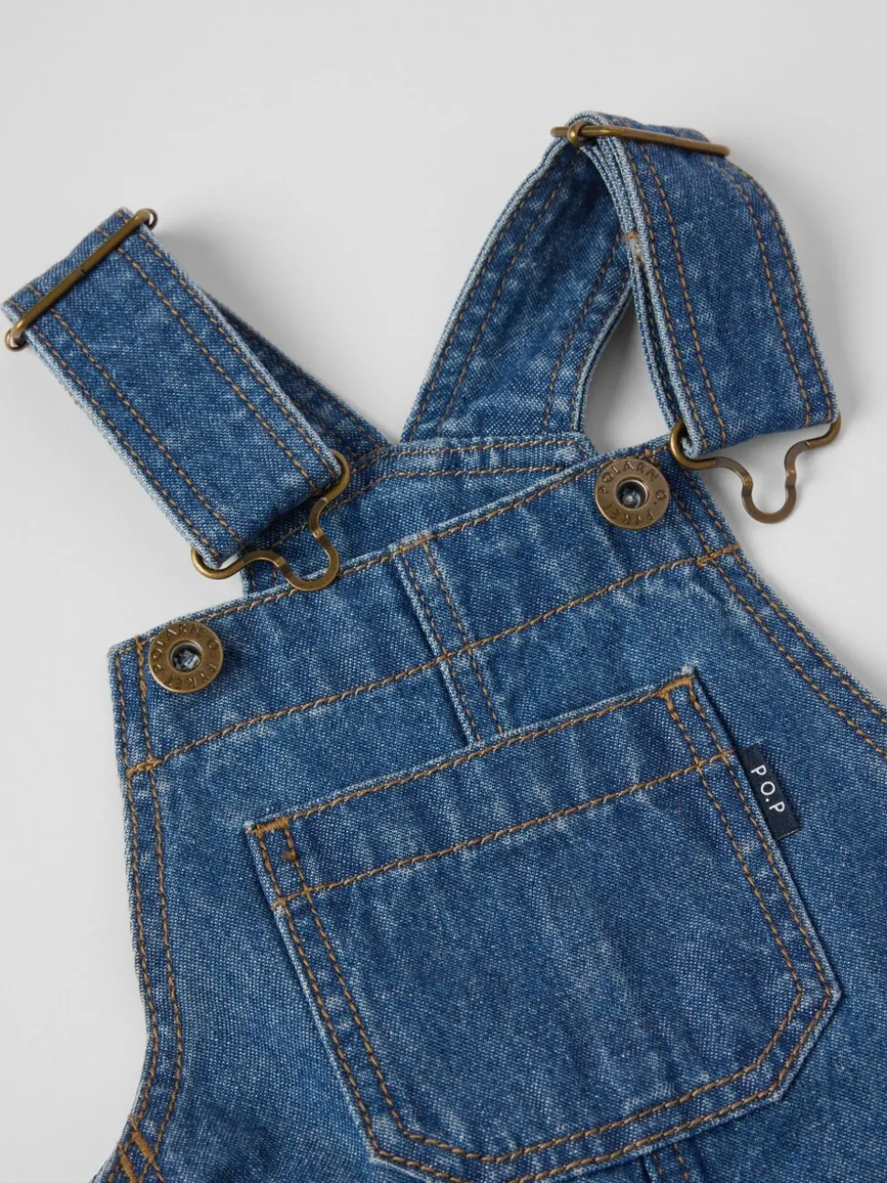 Polarn O. Pyret Cotton Denim Pinafore