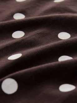 Polka Dot Chocolate Brown - Midi-jurk