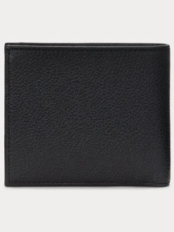 Polo Ralph Lauren Pebble Leather Billfold Logo Wallet