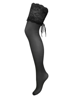 Pour Moi All Tied Up kousen van 15 denier met kant