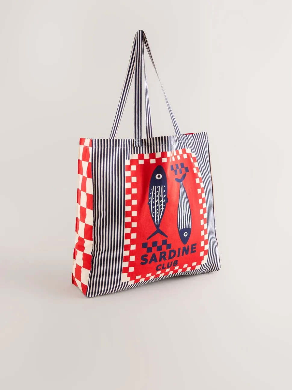 Print - Sardine Print 100% Cotton Shopper Bag