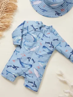 Purebaby Long Sleeve Swim Sunsuit