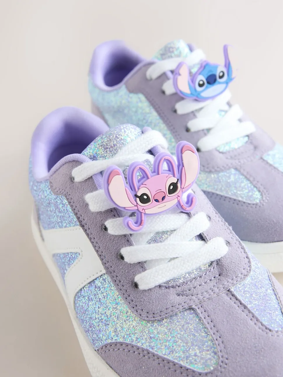 Purple Glitter Lilo & Stitch - Lifestyle sneakers met veters