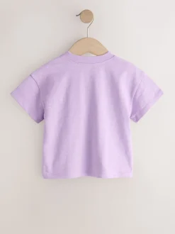 Purple Lemon - Short Sleeve Embroidered T-Shirt (3mths-7yrs)