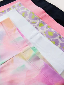 Purple/Pink/Animal - Set van 5 fietsshorts (3-16 jr)
