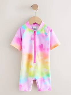 Rainbow Ombre Hearts - Zonbeschermend badpak (3 mnd-10 jr)