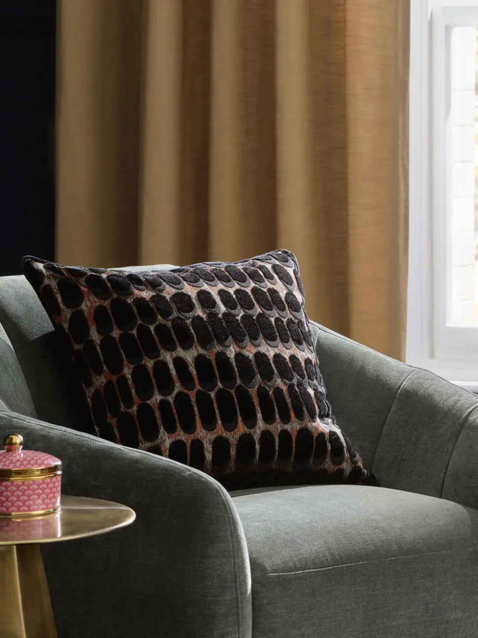Rebel Spot Velvet Cushion
