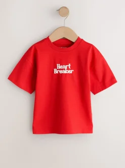 Red Heart Breaker - Short Sleeve Valentines T-Shirt (3mths-7yrs)