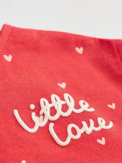 Red Heart Printed Button Through - romperpakje