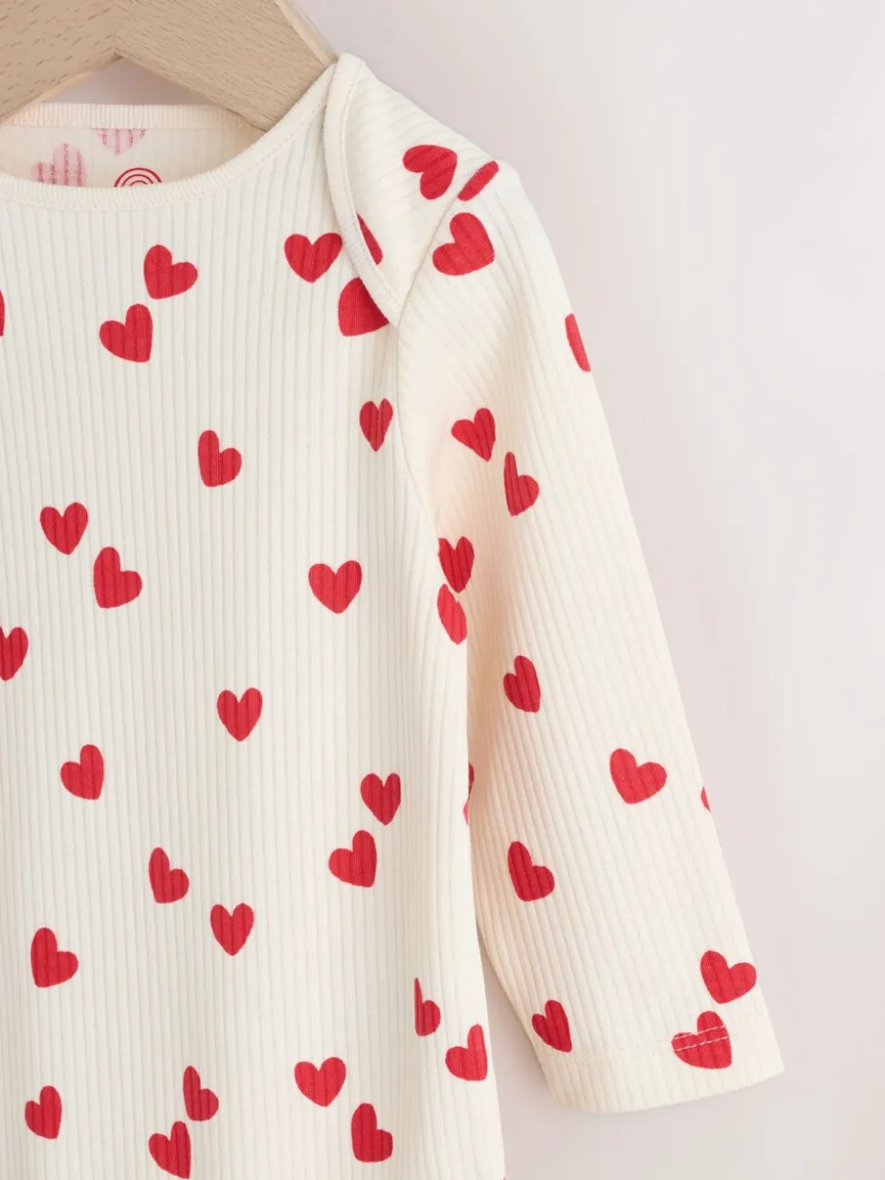 Red Heart Valentines - Babyrompertjes met lange mouwen